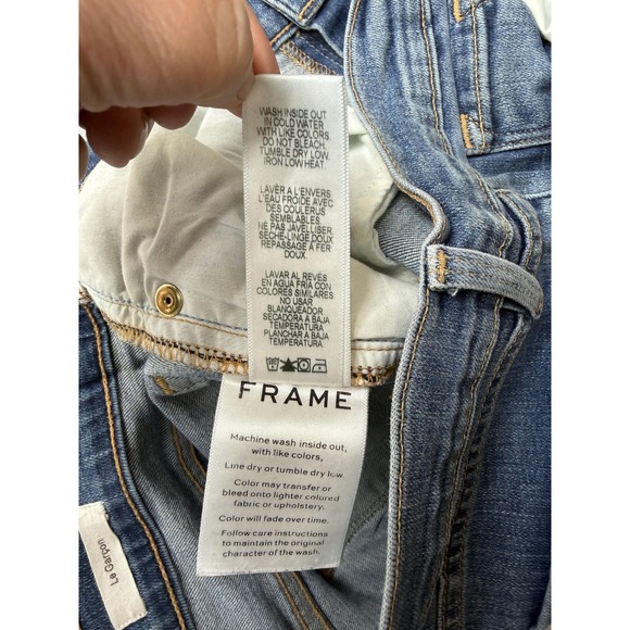 FRAME Le Garcon Womens 27 Mid Rise Slim Boyfriend Jeans 27x27 Blue - Picture 13 of 15